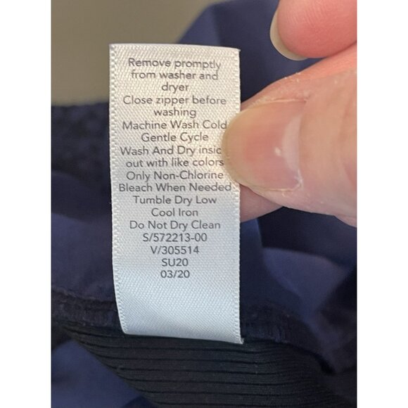 Athleta Pants Size 8 Brooklyn Joggers Dress Blue Python Print Travel Pockets #3 - Picture 12 of 12